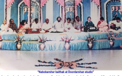 Shaheen Samad in “Nabobarsher baithak at Doordarshan studio”.